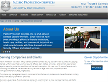 Tablet Screenshot of pacific-protection.com
